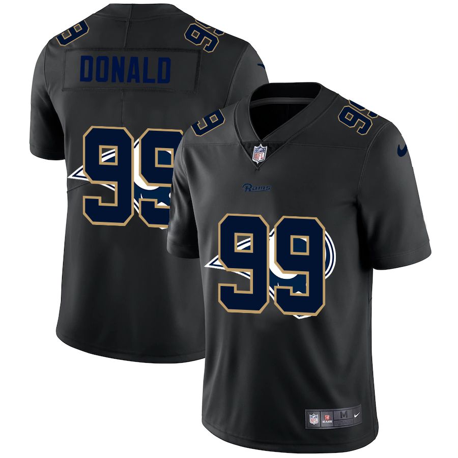 Men Los Angeles Rams #99 Donald Black shadow Nike NFL Jersey